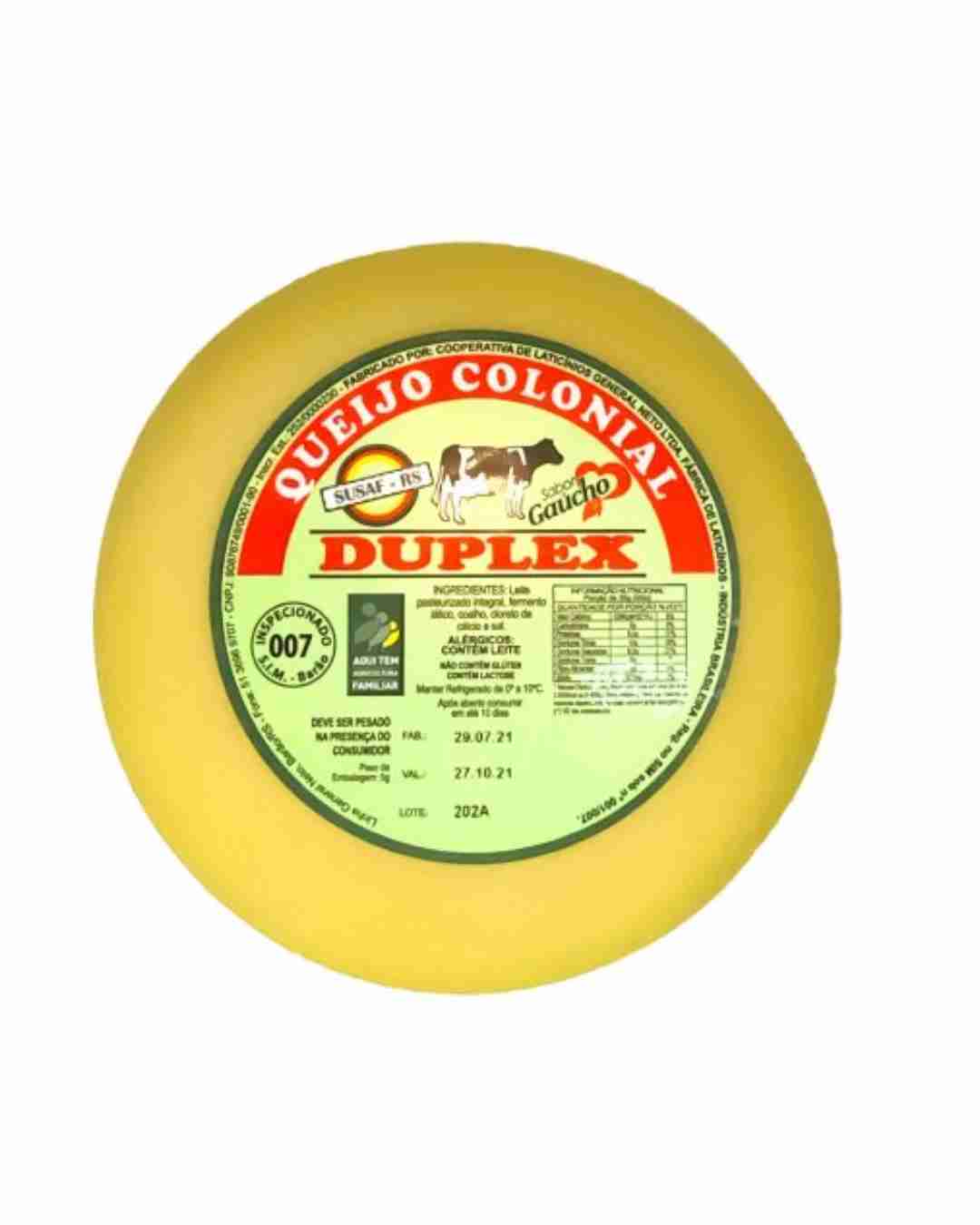 Queijo Colonial Duplex 1kg